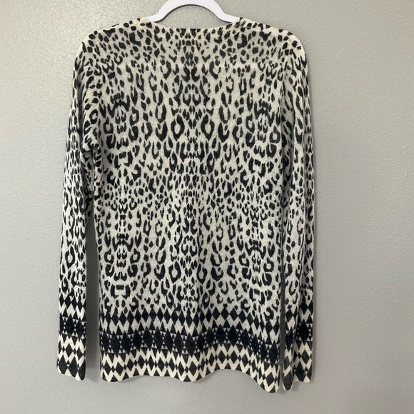 Rebecca Taylor mohair, alpaca blend animal print sweater size Medium T - Picture 7 of 10
